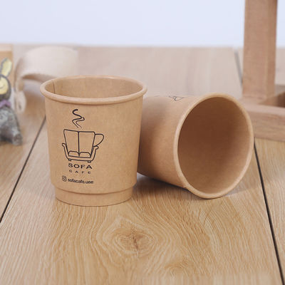 3oz 9oz Leakproof Printed Recyclable Paper Cups 14gsm-20gsm PE Coating